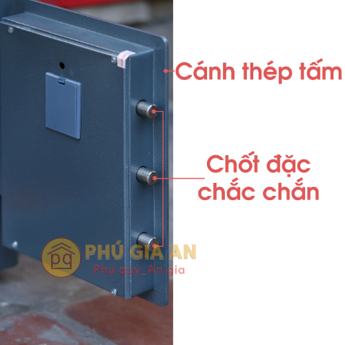 Chi tiết cánh két sắt Việt Tiệp VFE5007 vân tay mã số vàng đồng - Model mới