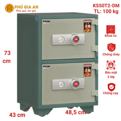 Két sắt Hòa Phát hai tầng đổi mã KS50T2 - DM