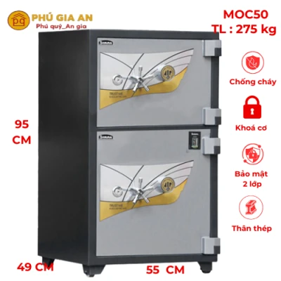 Két sắt hai tầng Samurai MOC50 khóa cơ