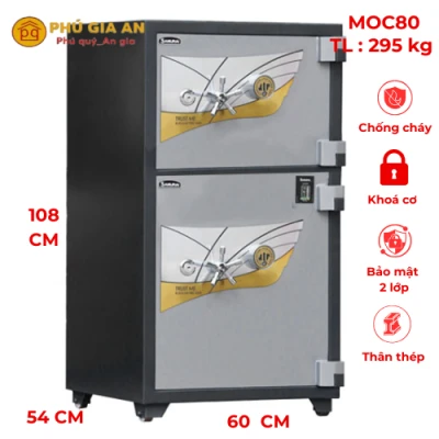 Két sắt 2 tầng Samurai MOC80 khóa cơ