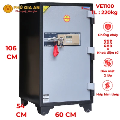 Két sắt cỡ lớn khóa điện tử Adelbank VE1100