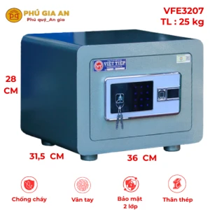 Két sắt mini Việt Tiệp siêu cường VFE3207 vân tay mã số - model mới