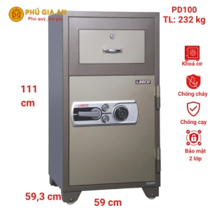 Két sắt thả tiền nhập khẩu Leeco PD100