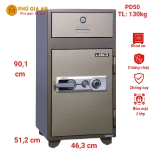 Két sắt thả tiền nhập khẩu Leeco PD50