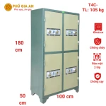 Tủ bảo mật 4 cánh khóa cơ T4C-KC