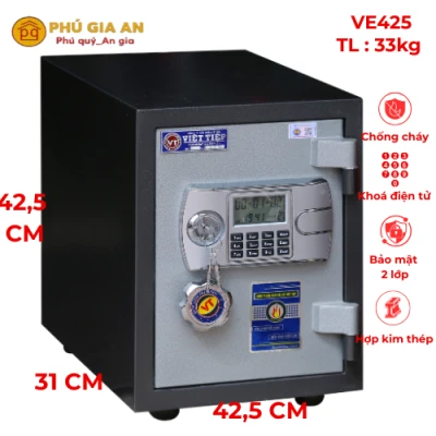 Két sắt phong thủy điện tử báo động VE425 (Hưng Vượng)