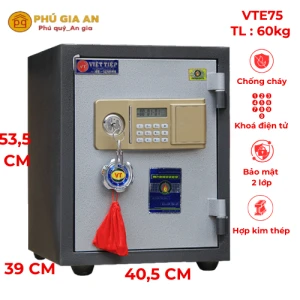 Két sắt Việt Tiệp đúc đặc VTE75 điện tử báo động